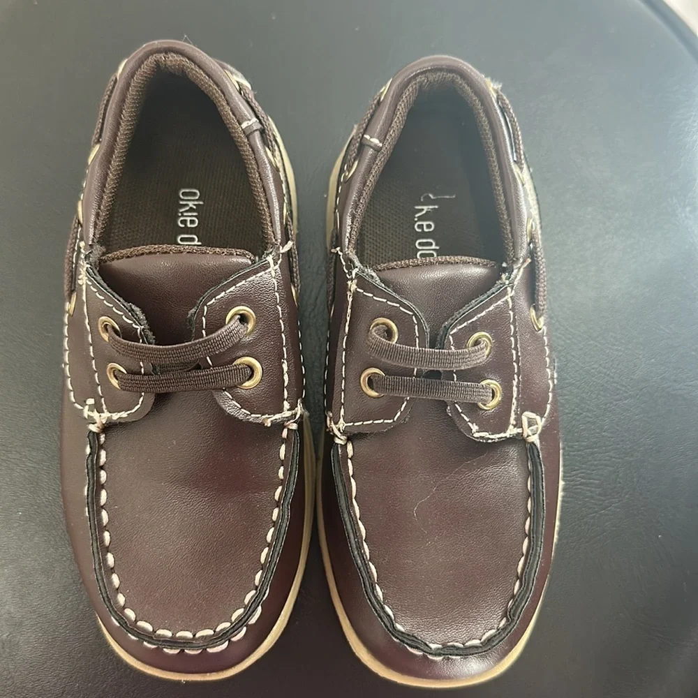 Okie Dokie Boys Brown Oxford Dress shoes size 9‎